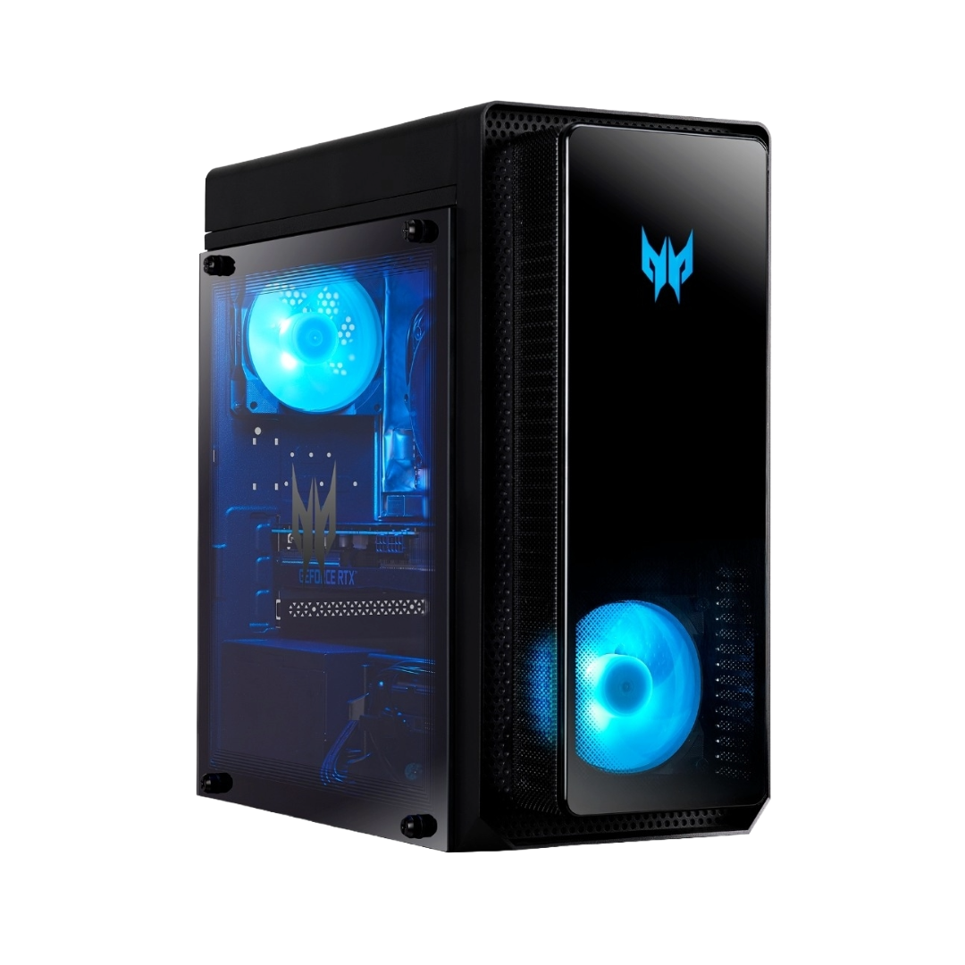 Gaming Desktop / Acer Predator PO3-640 / RTX 4070 12GB / Intel i7 - 12700F / 16GB DDR4 (3200MHz) / 1TB NVMe / Mycket Bra Skick-image