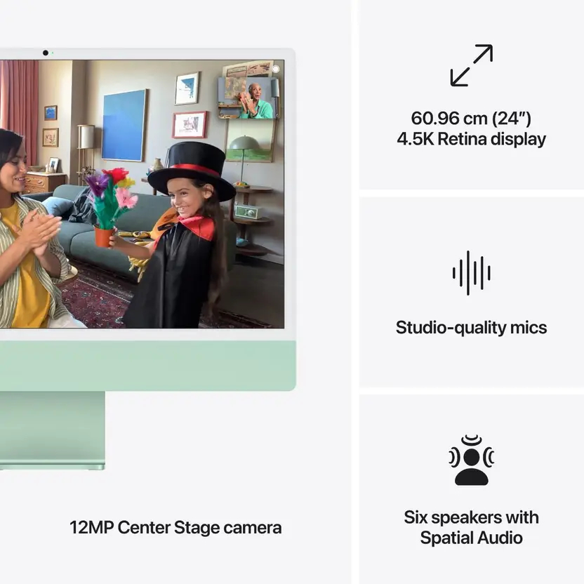 Apple 2024 iMac All-in-One Desktop Computer with M4 chip with 8-core CPU and 8-core GPU-thumbnail-4