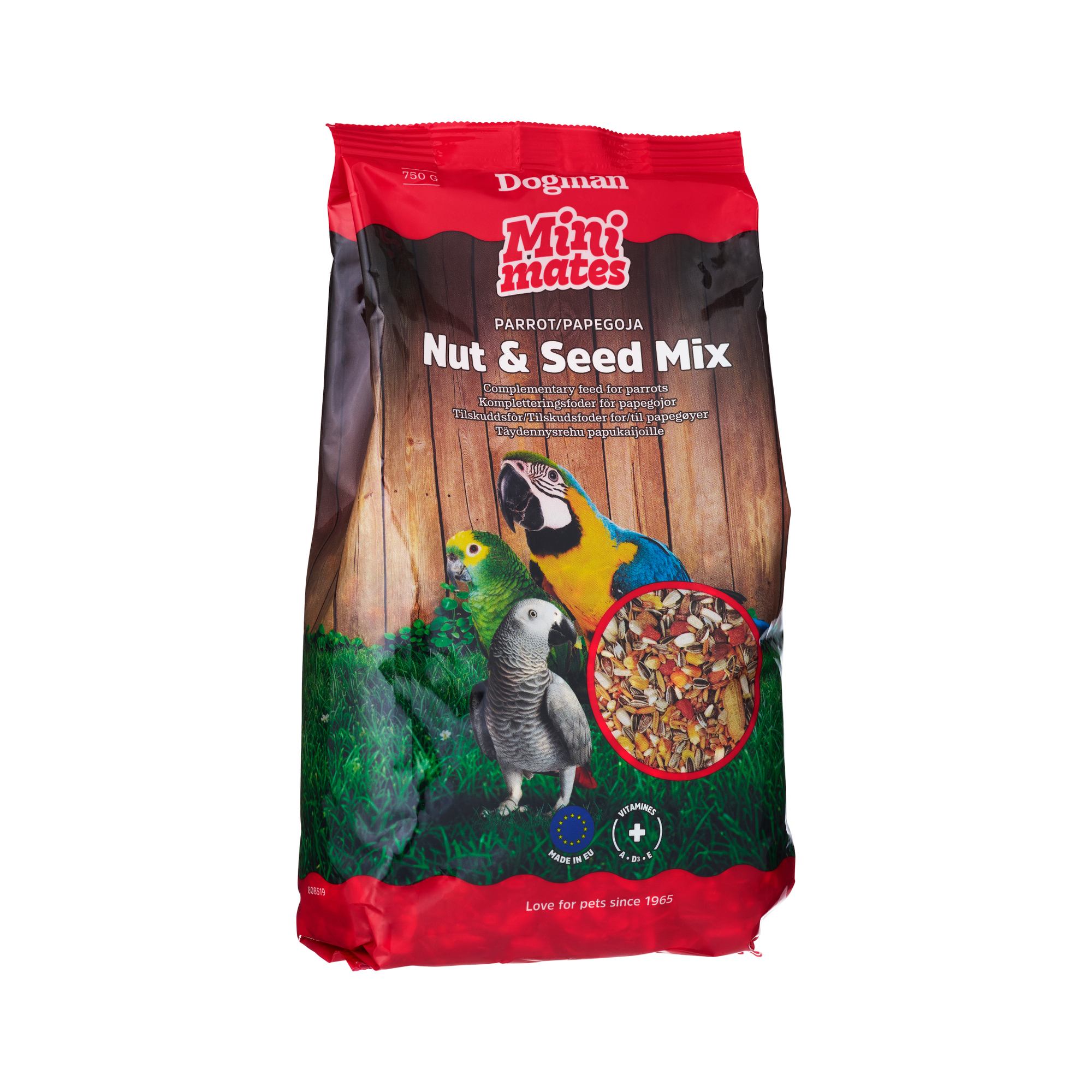 Mini mates Nöt och Frömix Papegoja