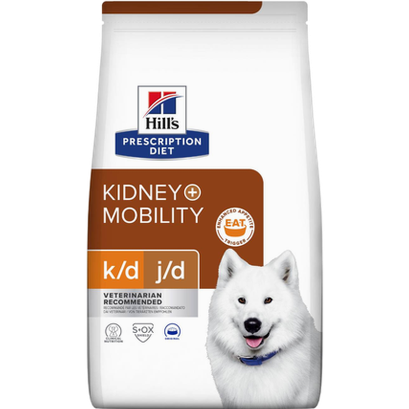 k/d + j/d Kidney + Mobility 12kg - Torrfoder för hund