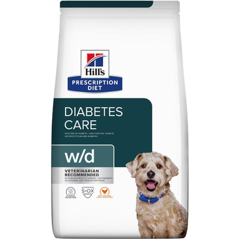 w/d Diabetes Care Chicken 10kg - Torrfoder för hund