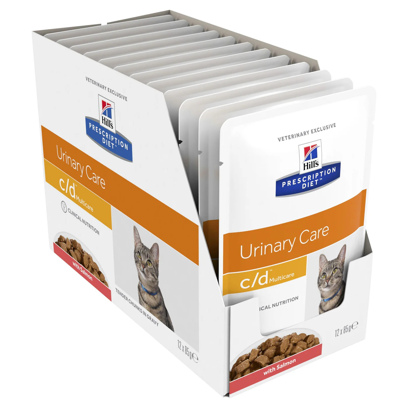 c/d Multicare Urinary Care with Salmon 12x85g - Våtfoder till katt