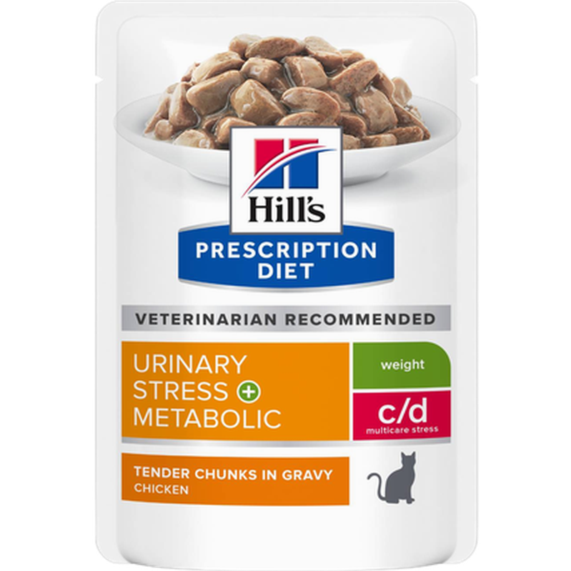 c/d Metabolic + Urinary Chicken in Gravy 12x85g - Våtfoder till katt