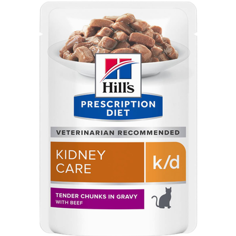 k/d Kidney Care with Beef in Gravy 12x85g - Våtfoder till katt