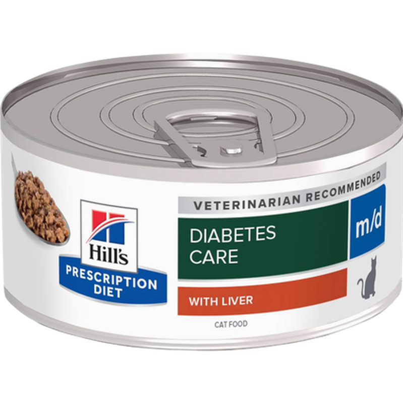 m/d Diabetes/Weight Minced Original Canned 156g - Våtfoder för katt