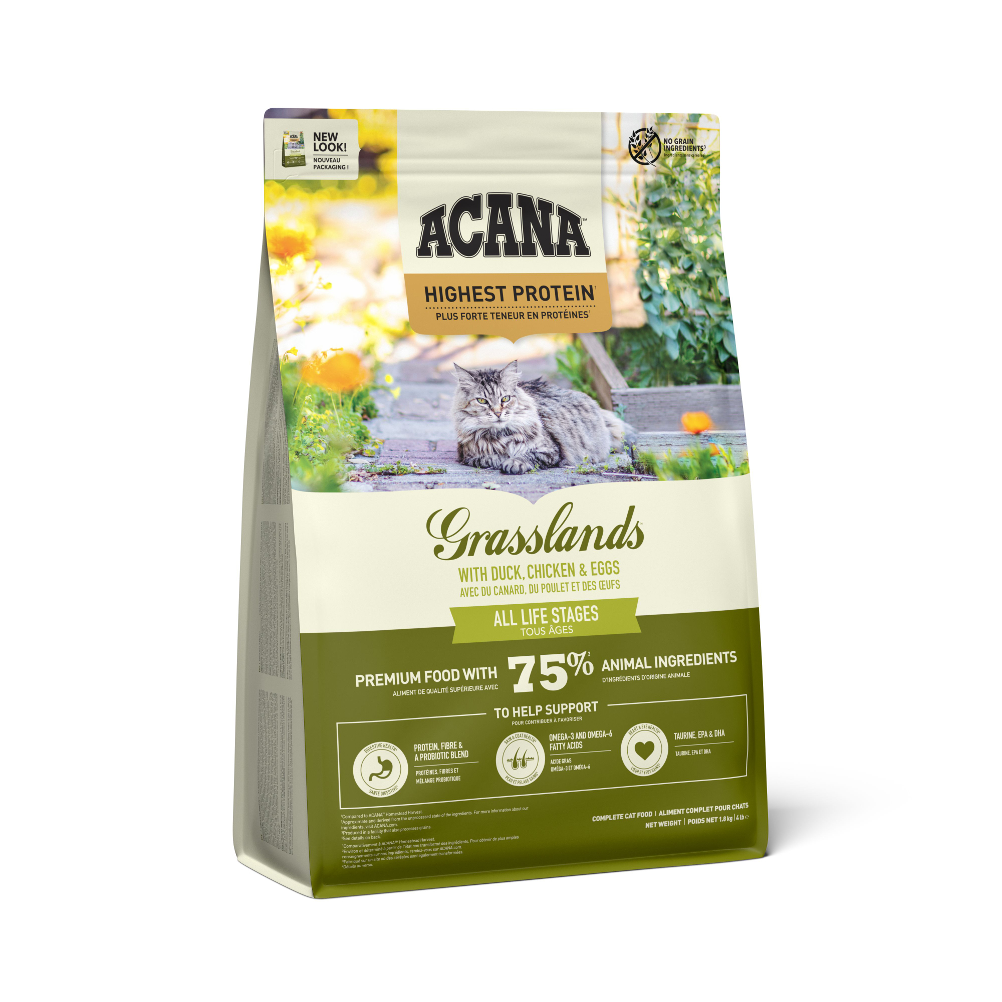 Cat & Kitten Grasslands - Torrfoder till katt