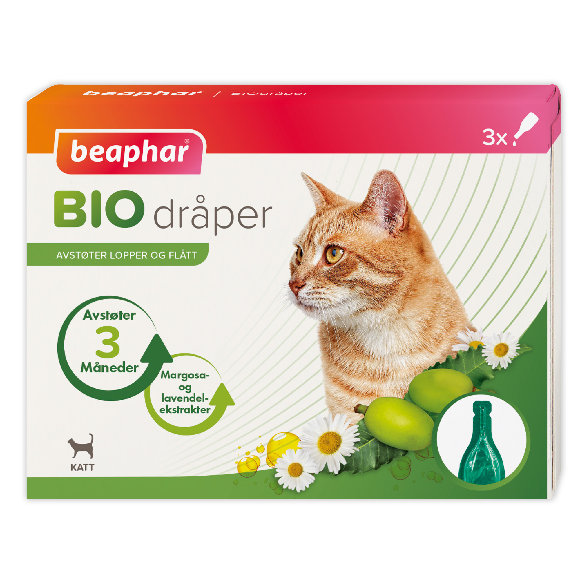 Bio Spot On Katt med 3 pipetter