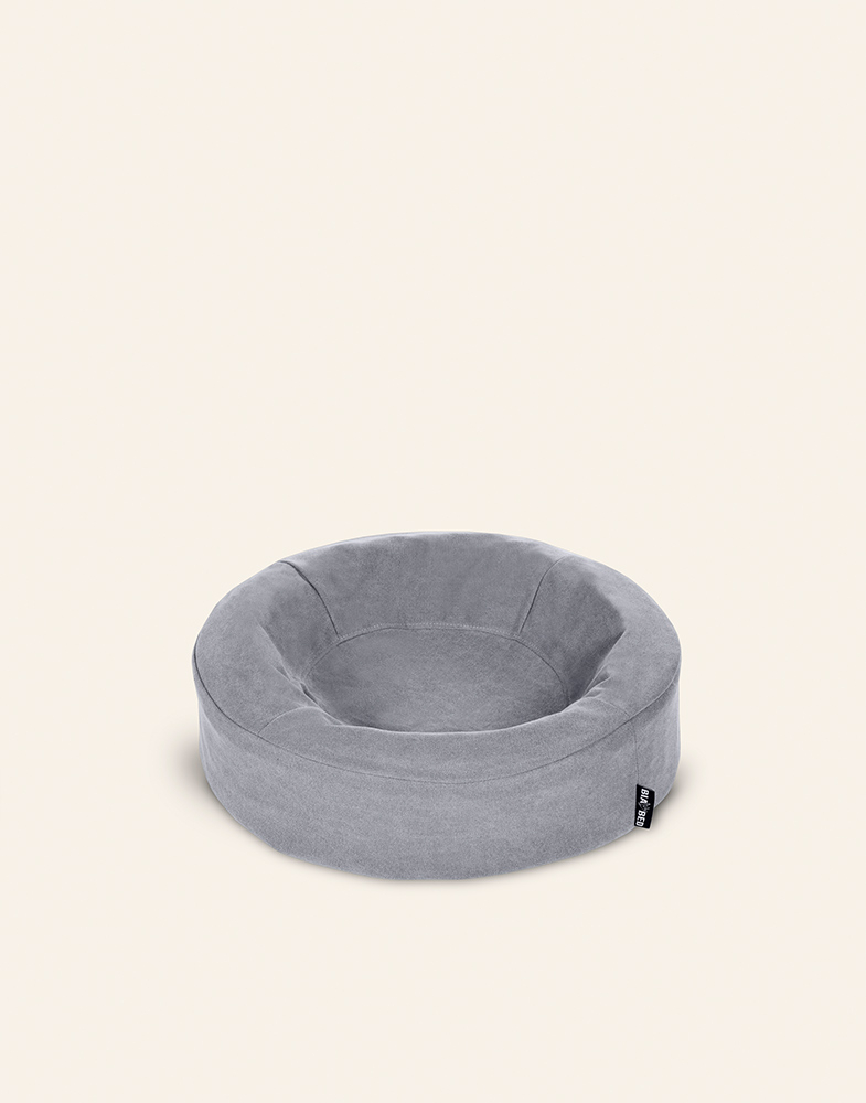 Cotton Överdrag Rund Grå XS