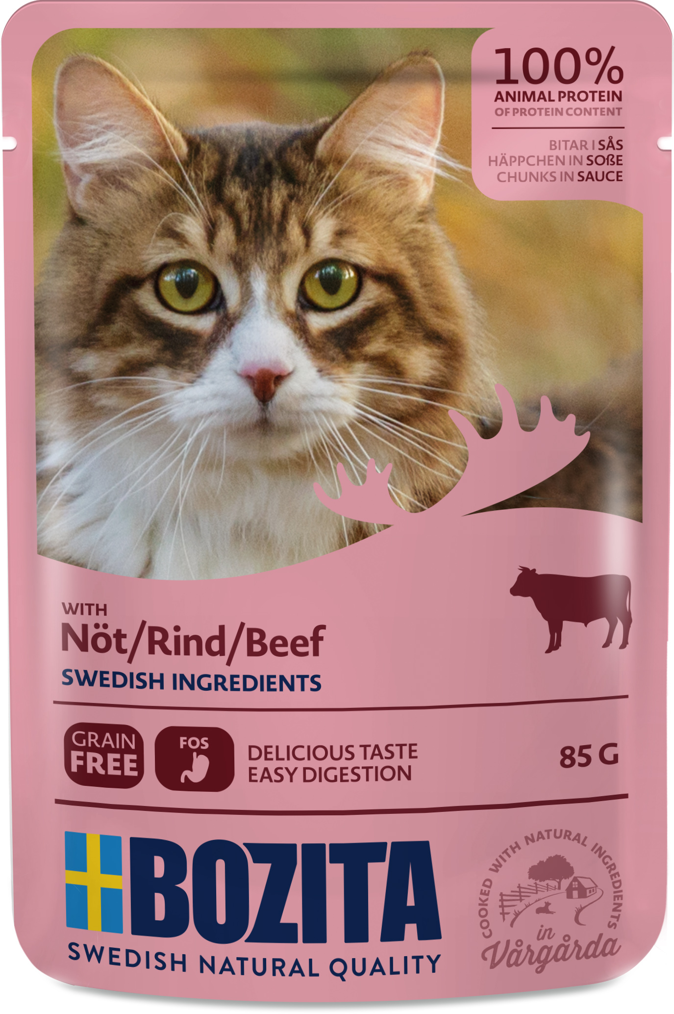 Beef Chunks in Sauce Våtfoder för katt 85g