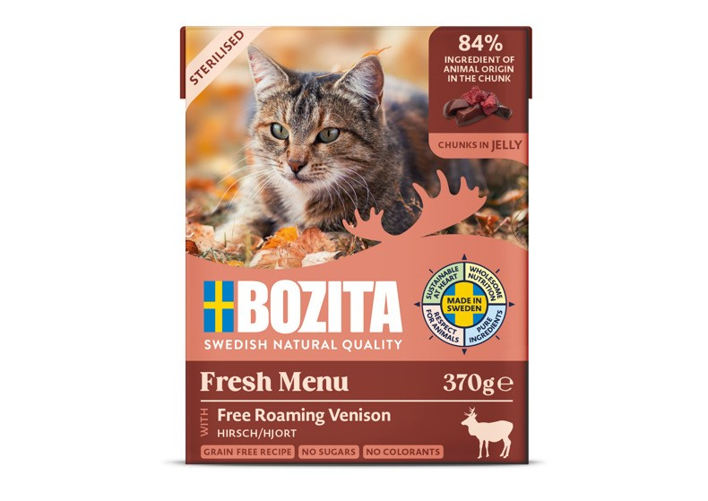 Sterilised Venison in Jelly Våtfoder för katt 370g