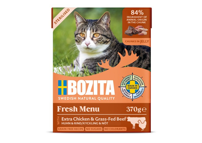 Sterilised Chicken & Beef in Jelly Våtfoder 370g