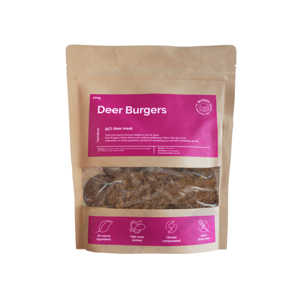 Deer Burgers Hundgodis 100g