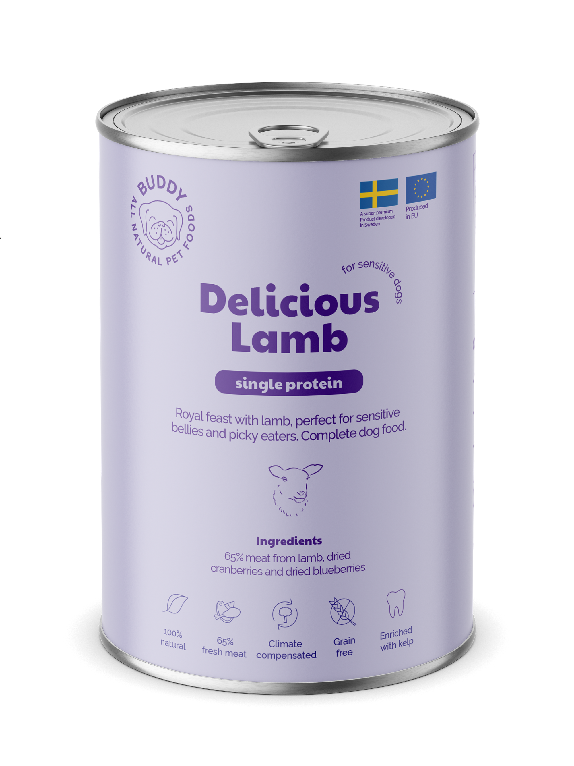 Delicious Lamb Våtfoder för Hund 400g