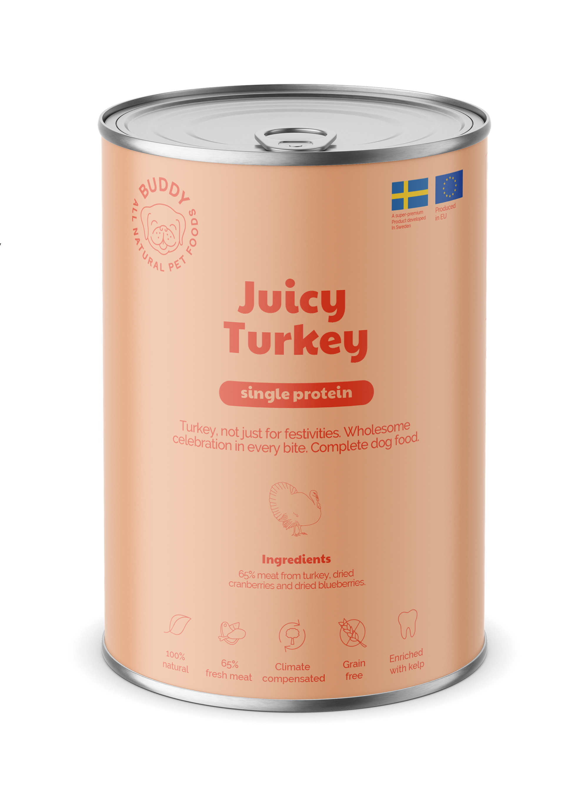 Juicy Turkey Våtfoder för Hund 400g