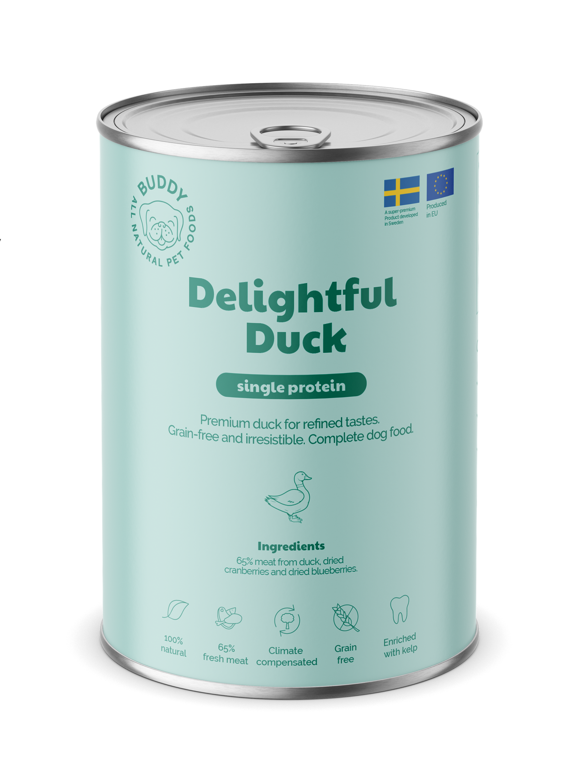 Delightful Duck Våtfoder för Hund 400g