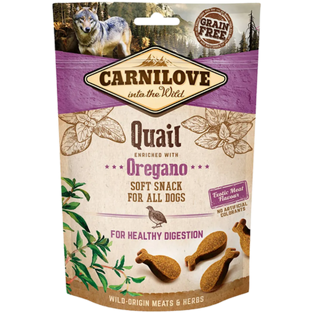 Soft Snack Quail & Oregano Hundgodis 200g