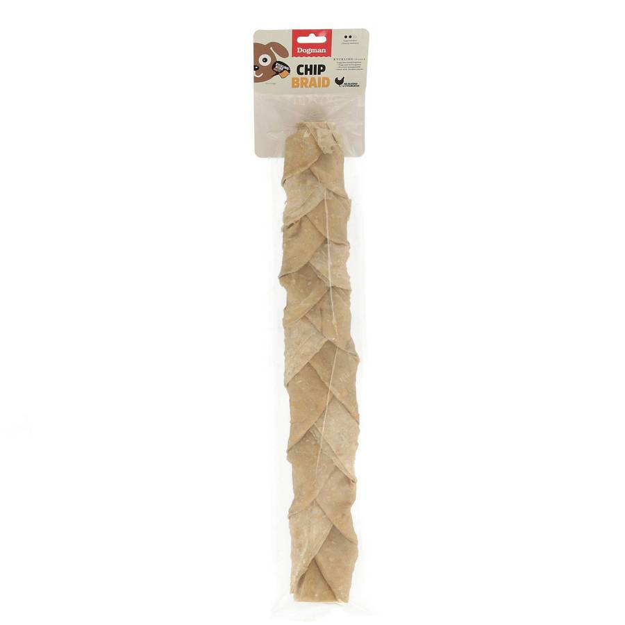 Tuggfläta med Kycklingbitar 50cm