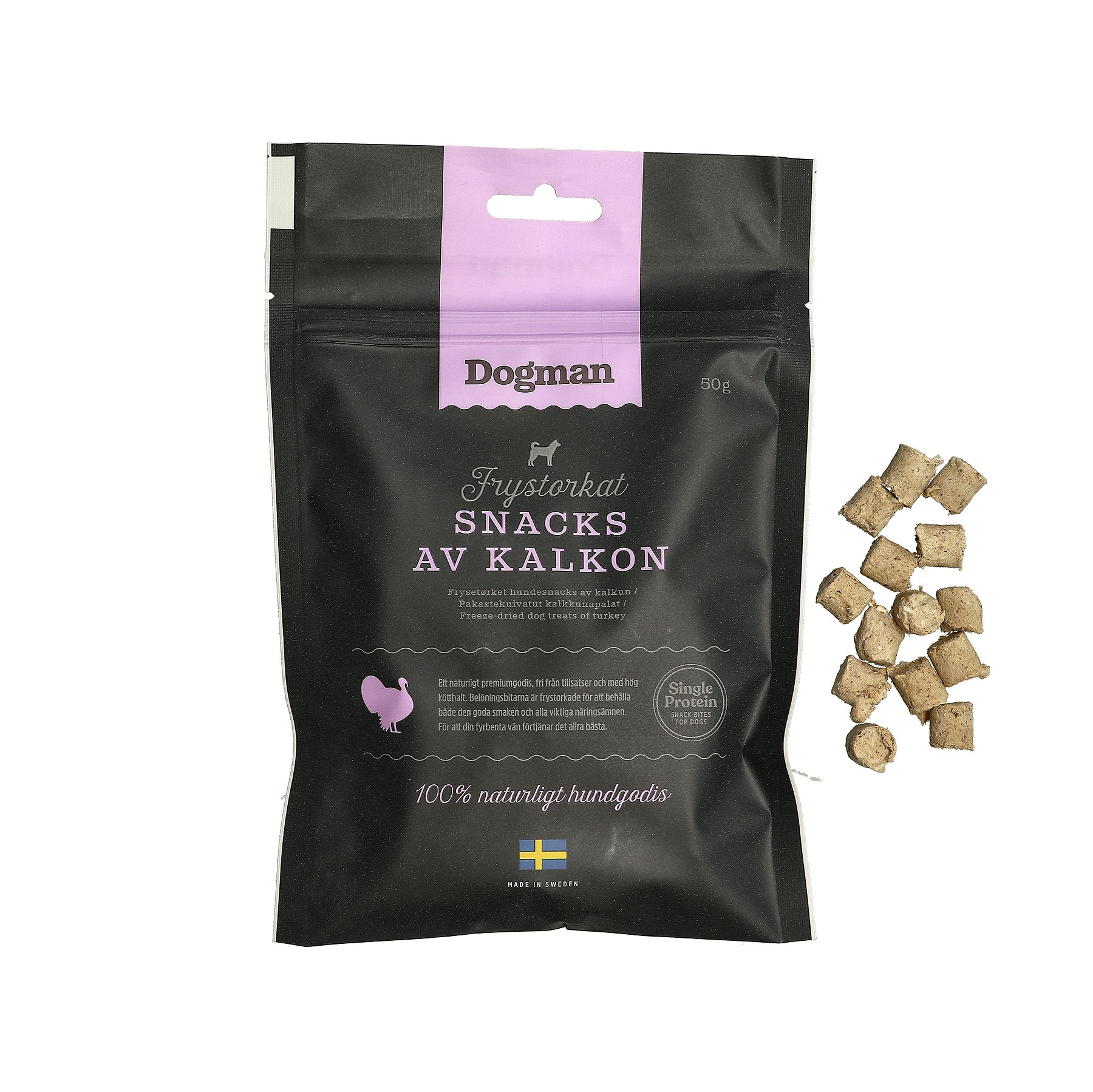 Frystorkat Snacks av Kalkon