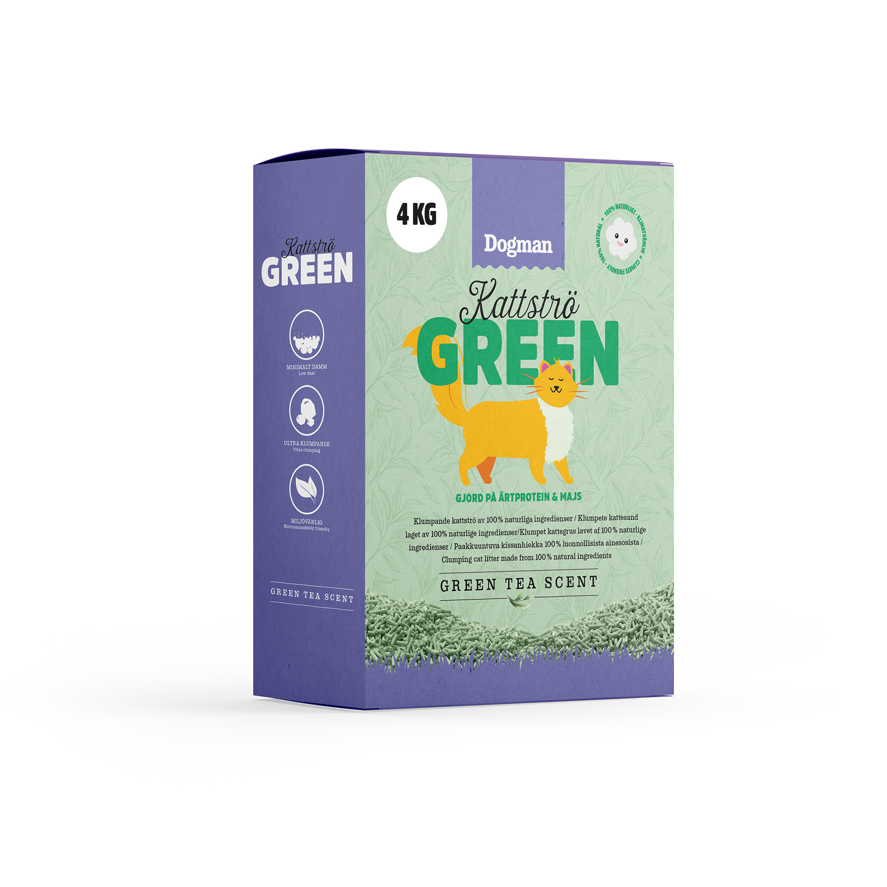 Kattströ Green Tea Scented 4kg