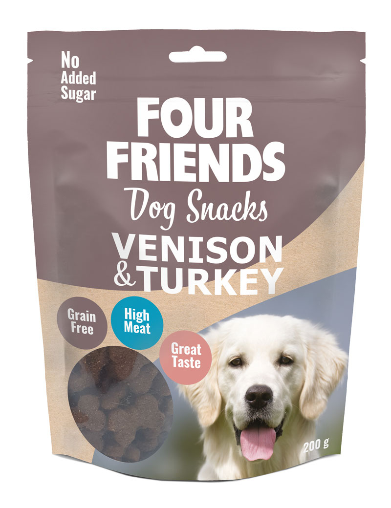 Dog Snacks Venison & Turkey Hundgodis 200g