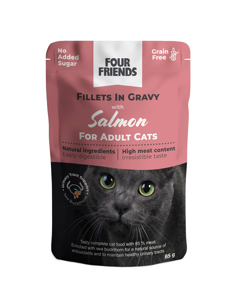 Adult Salmon Gravy Våtfoder för katt 85g