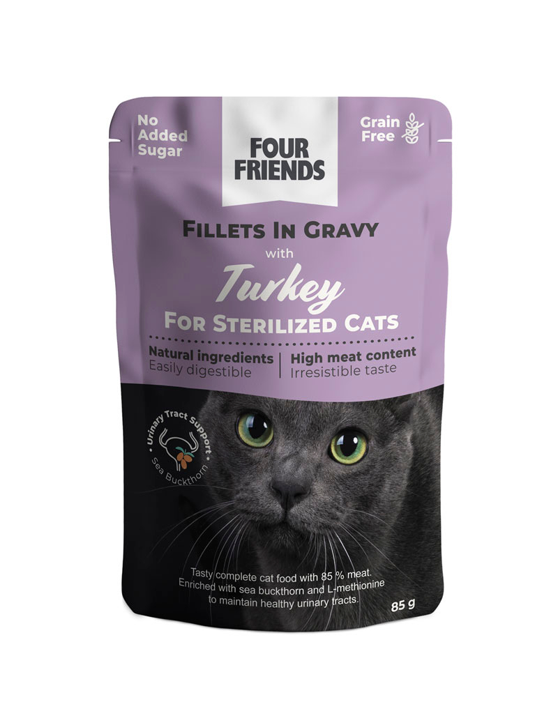 Sterilized Turkey Gravy Våtfoder för katt 85g