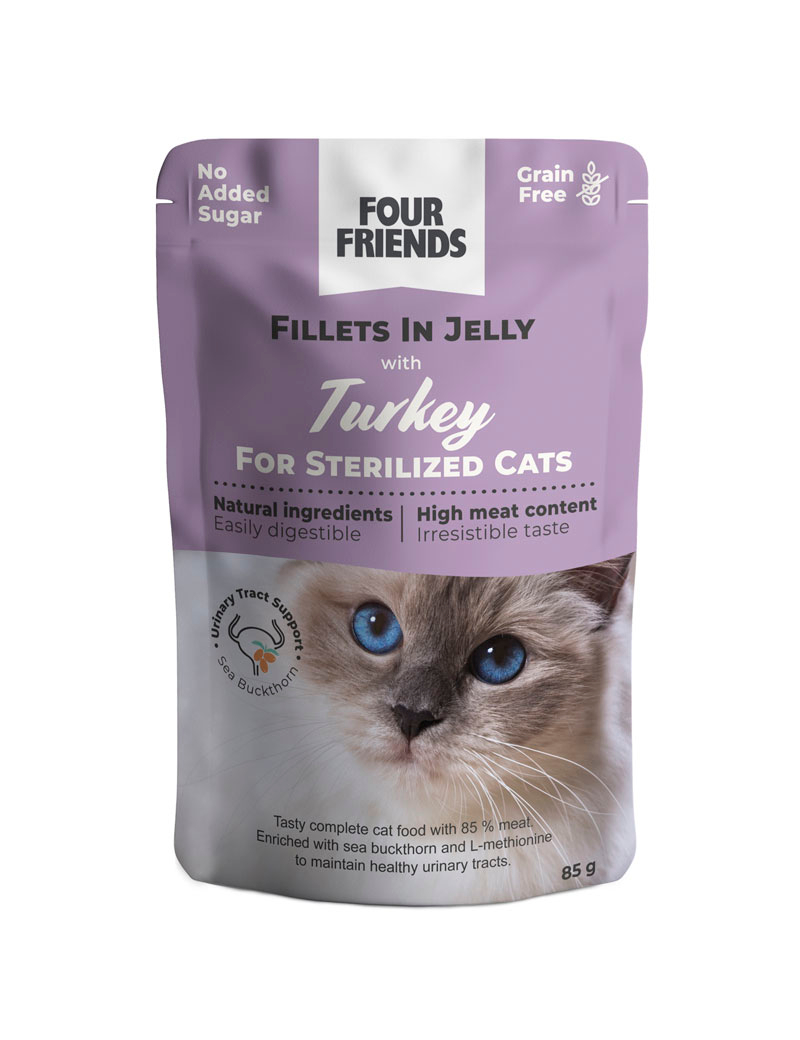 Sterilized Turkey Jelly Våtfoder för katt 85g