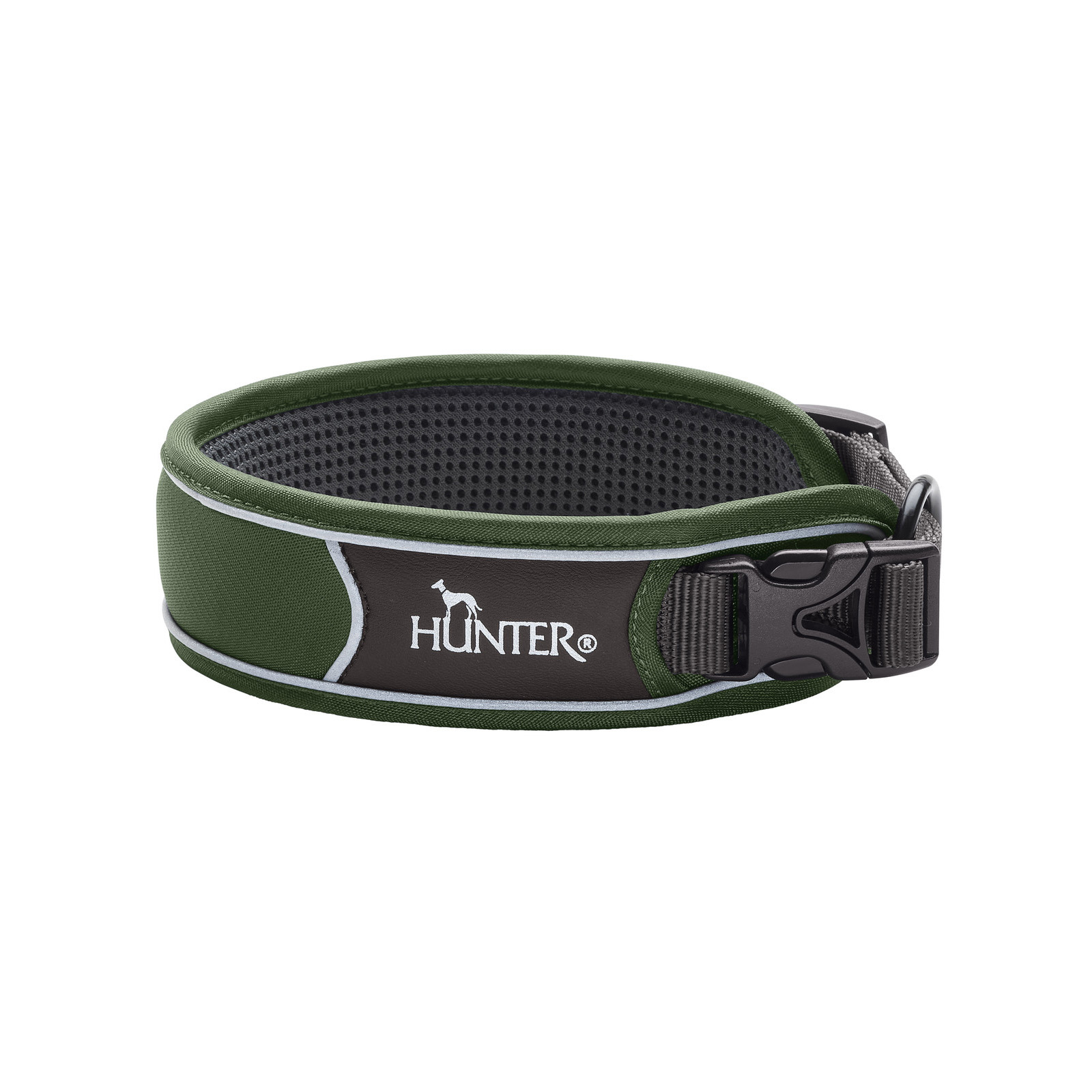 Divo Ställbart Hundhalsband Grön S