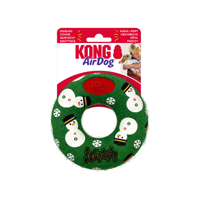Holiday AirDog® Squeaker Donut M