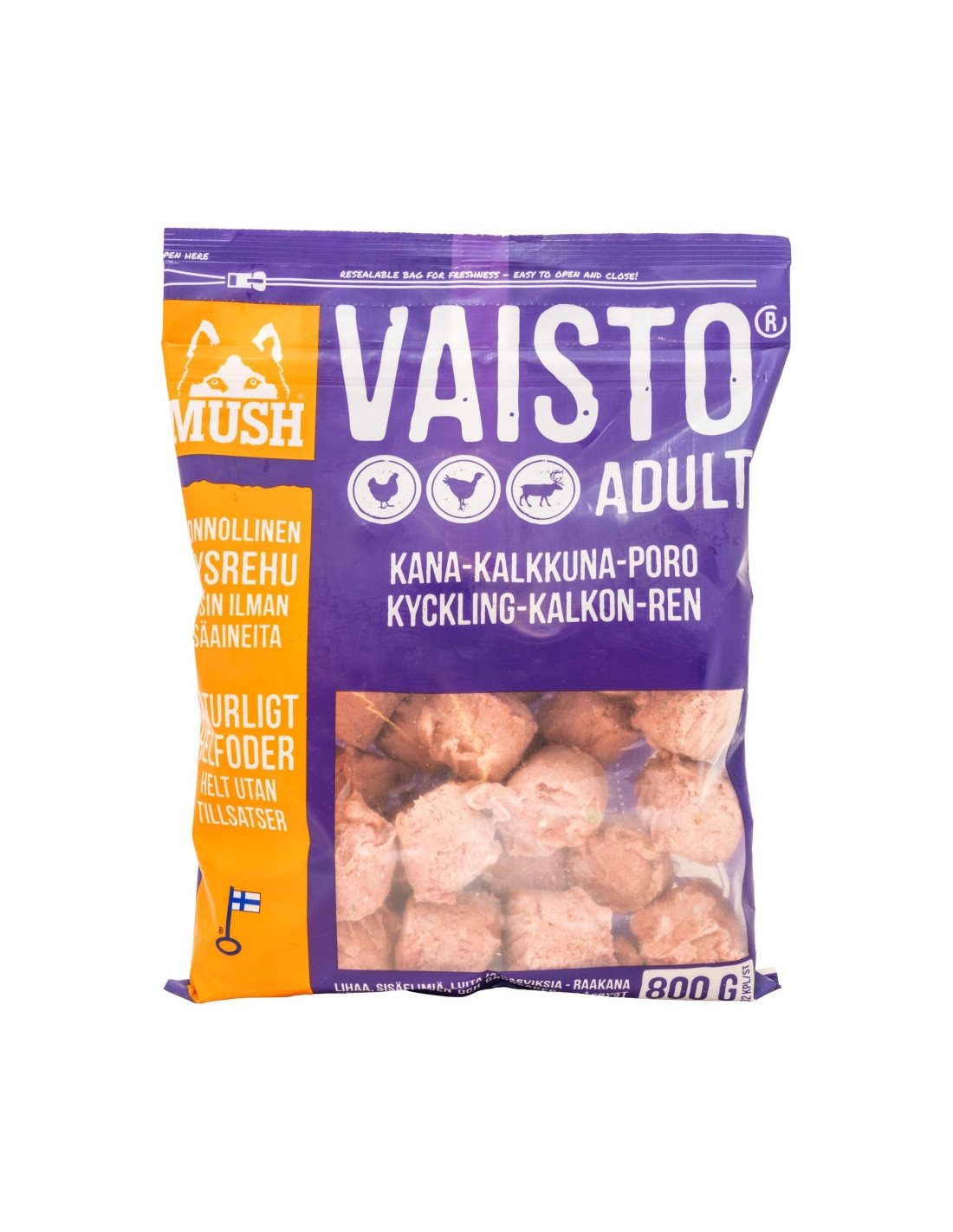 Vaisto Kalkon-Kyckling-Ren 800g