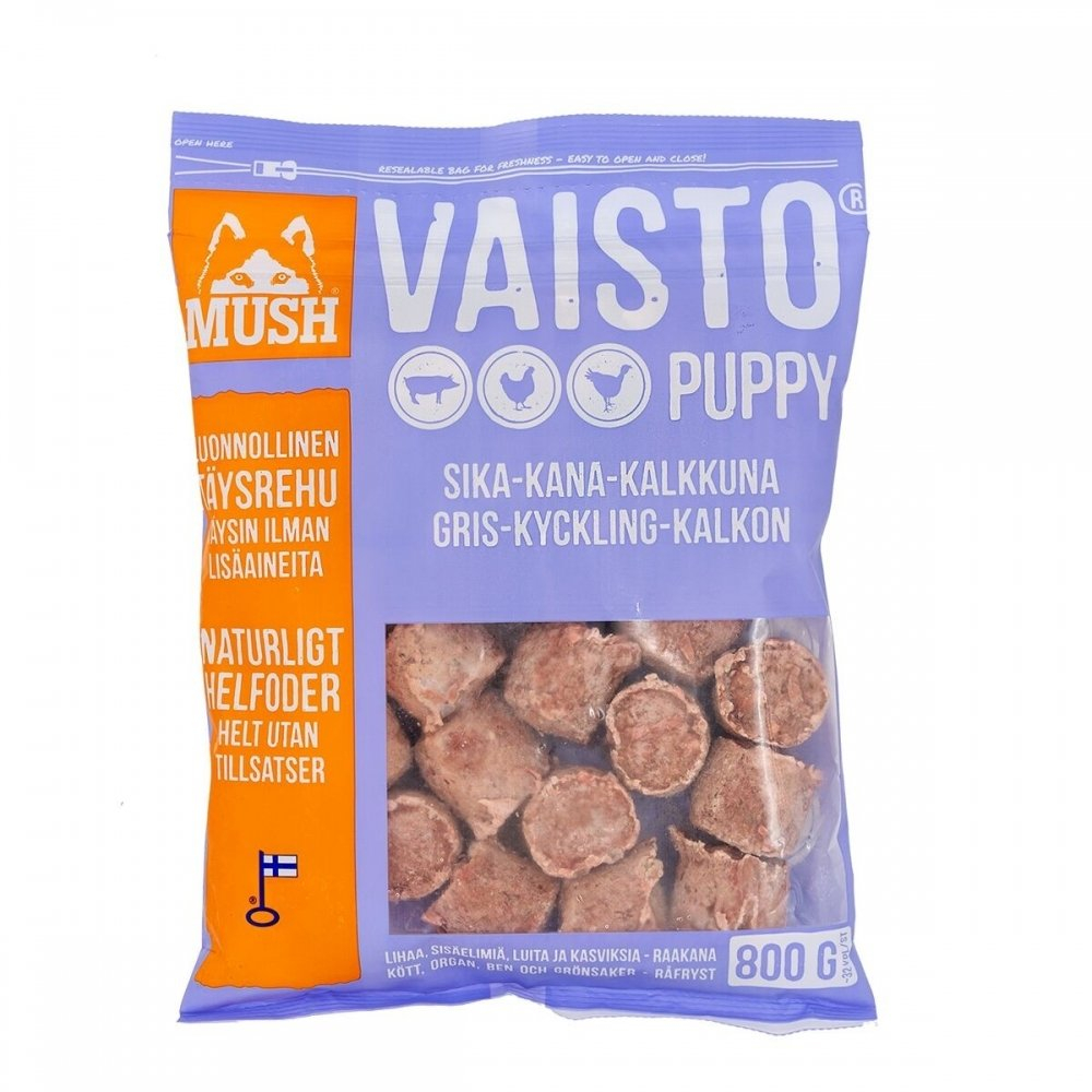 Vaisto Puppy Gris-Kalkon-Kyckling 10kg
