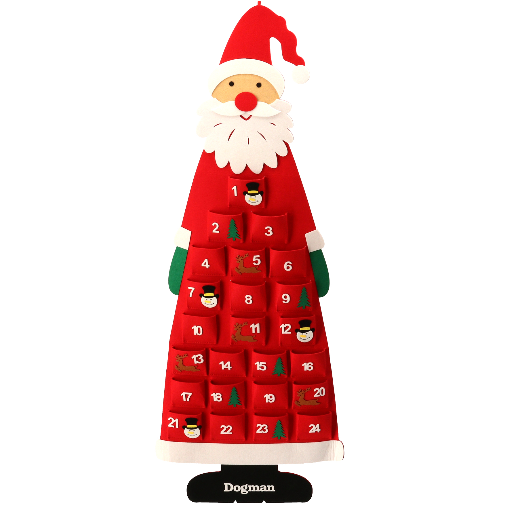 Adventskalender Tomte Röd