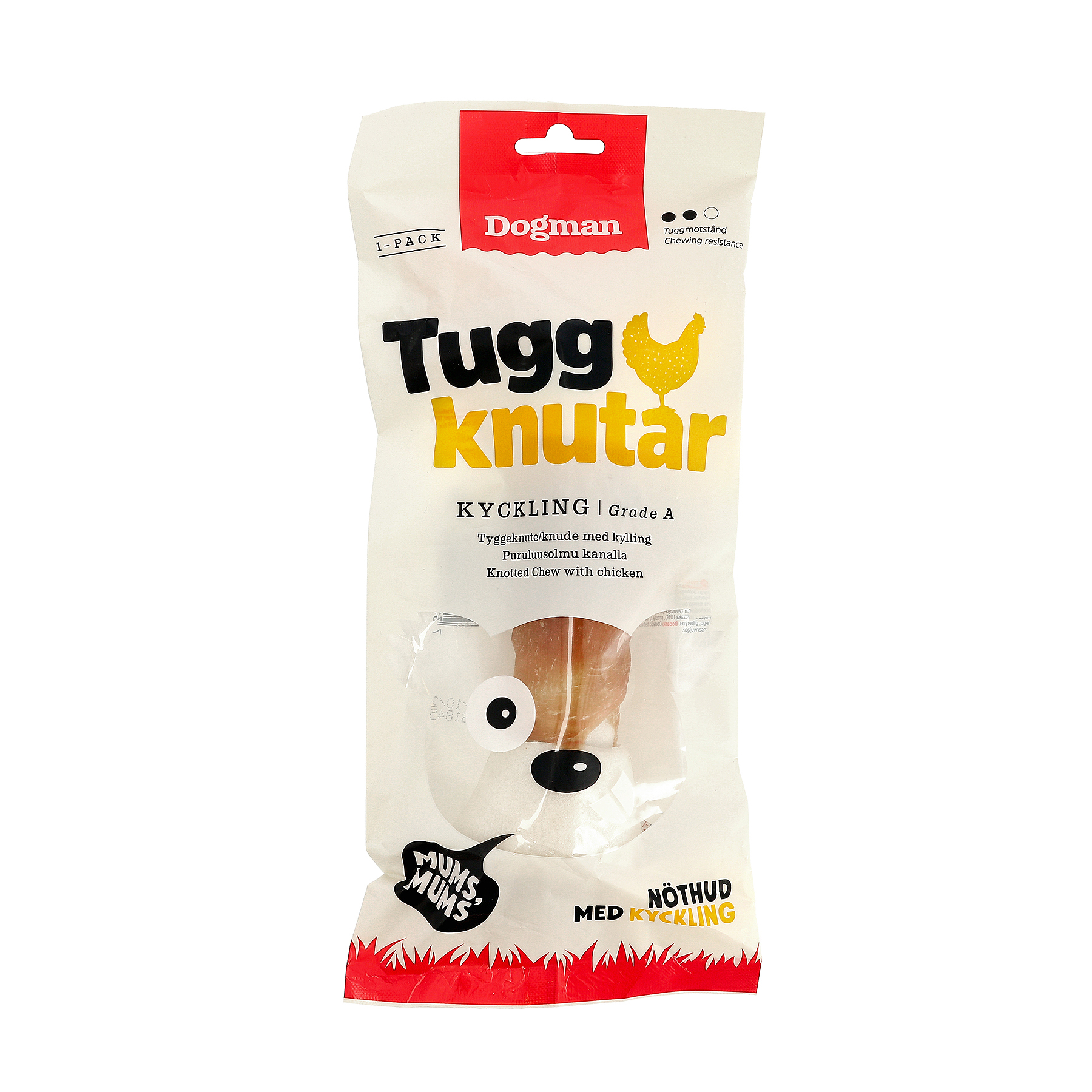 Tuggknut med Kyckling Vit 23cm