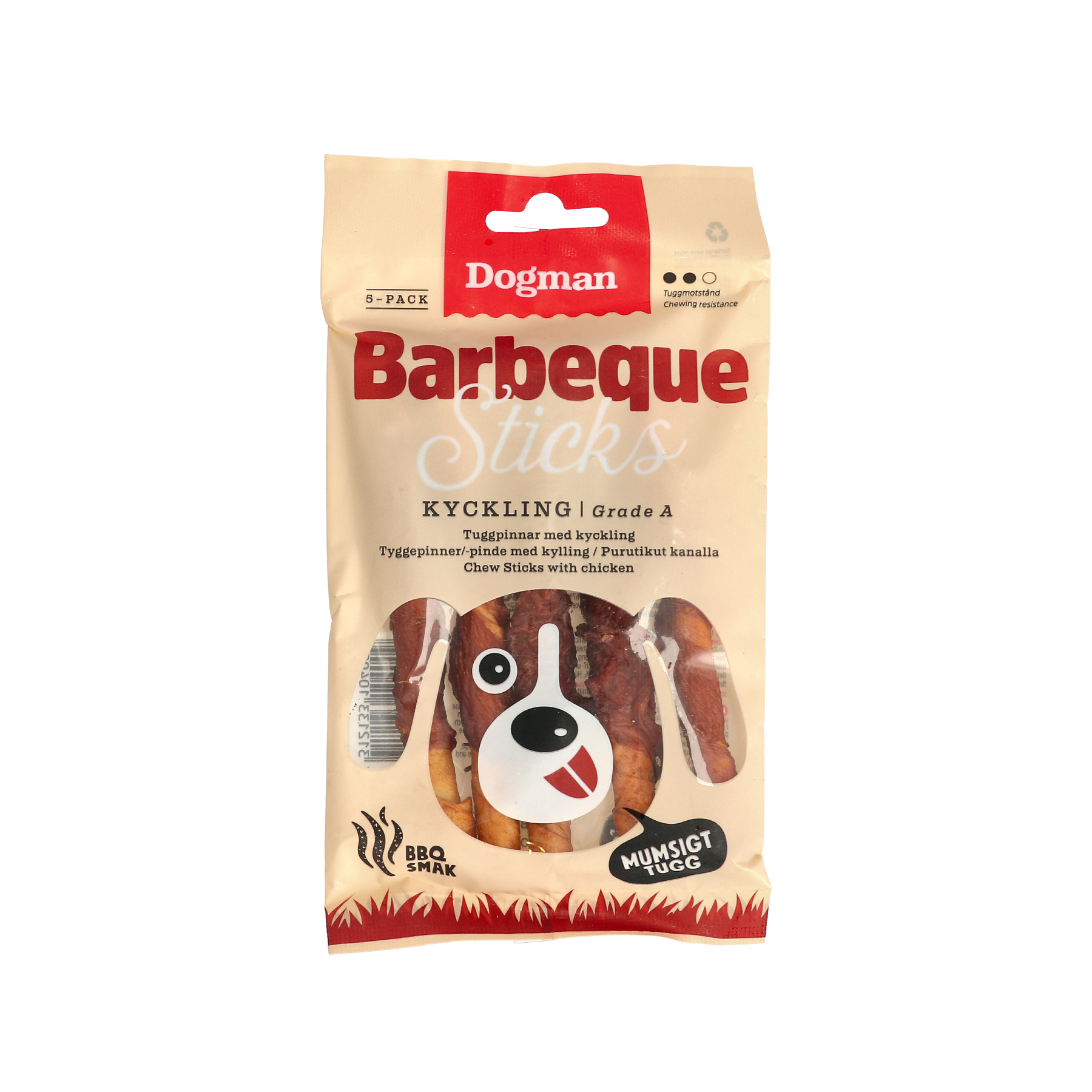 Barbeque Sticks med Kyckling 5p 12,5cm