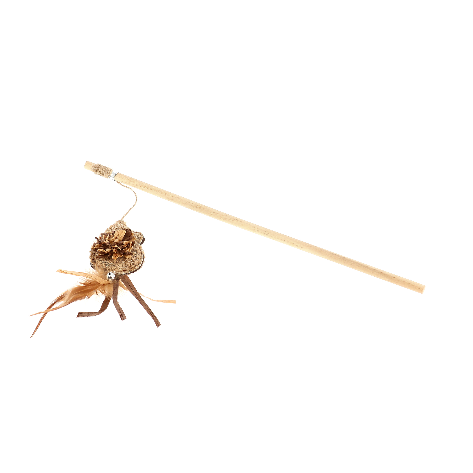 Kattleksak Spö Natural Mus Brun