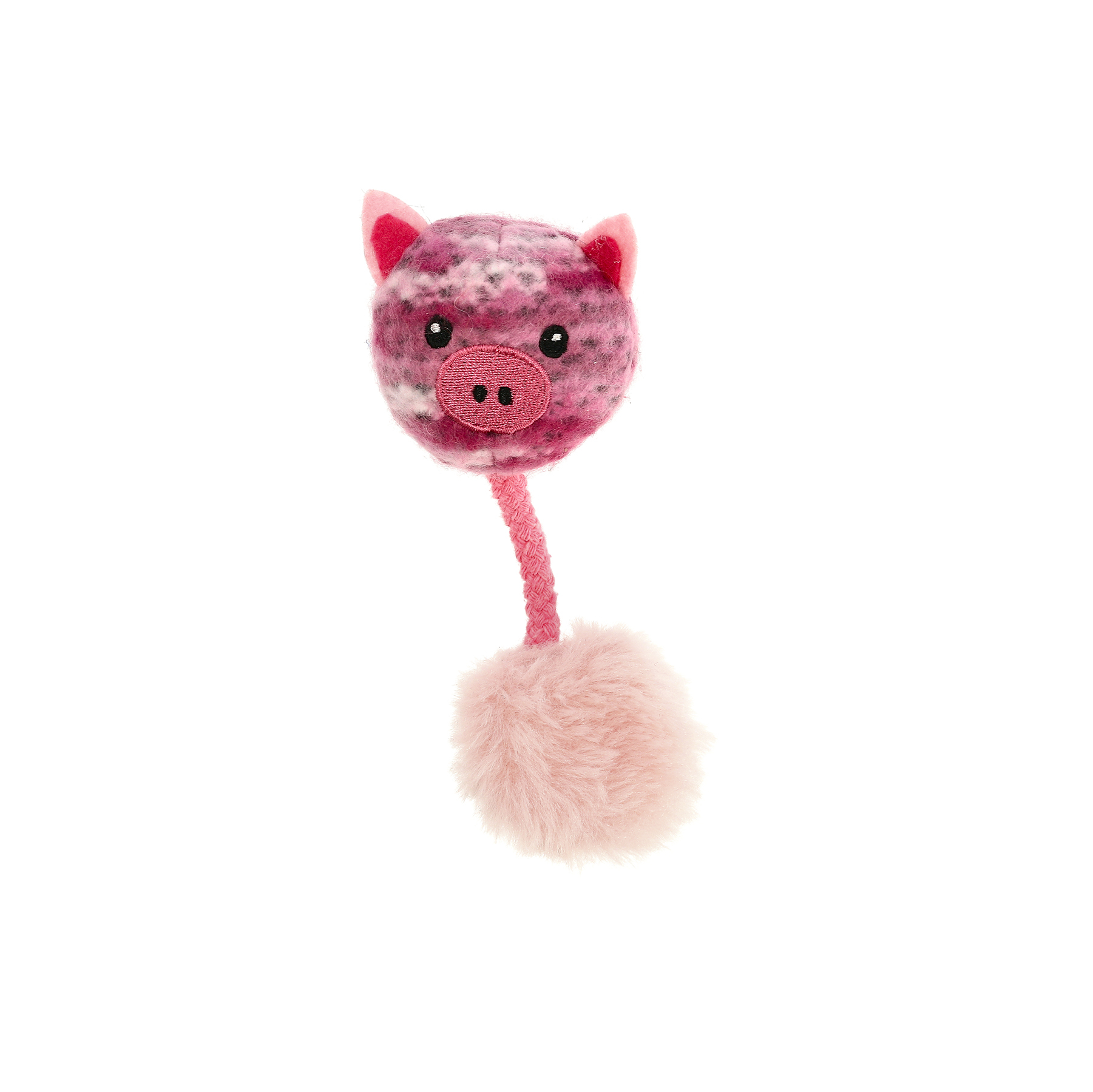 Kattleksak Fuzzy Gris Rosa
