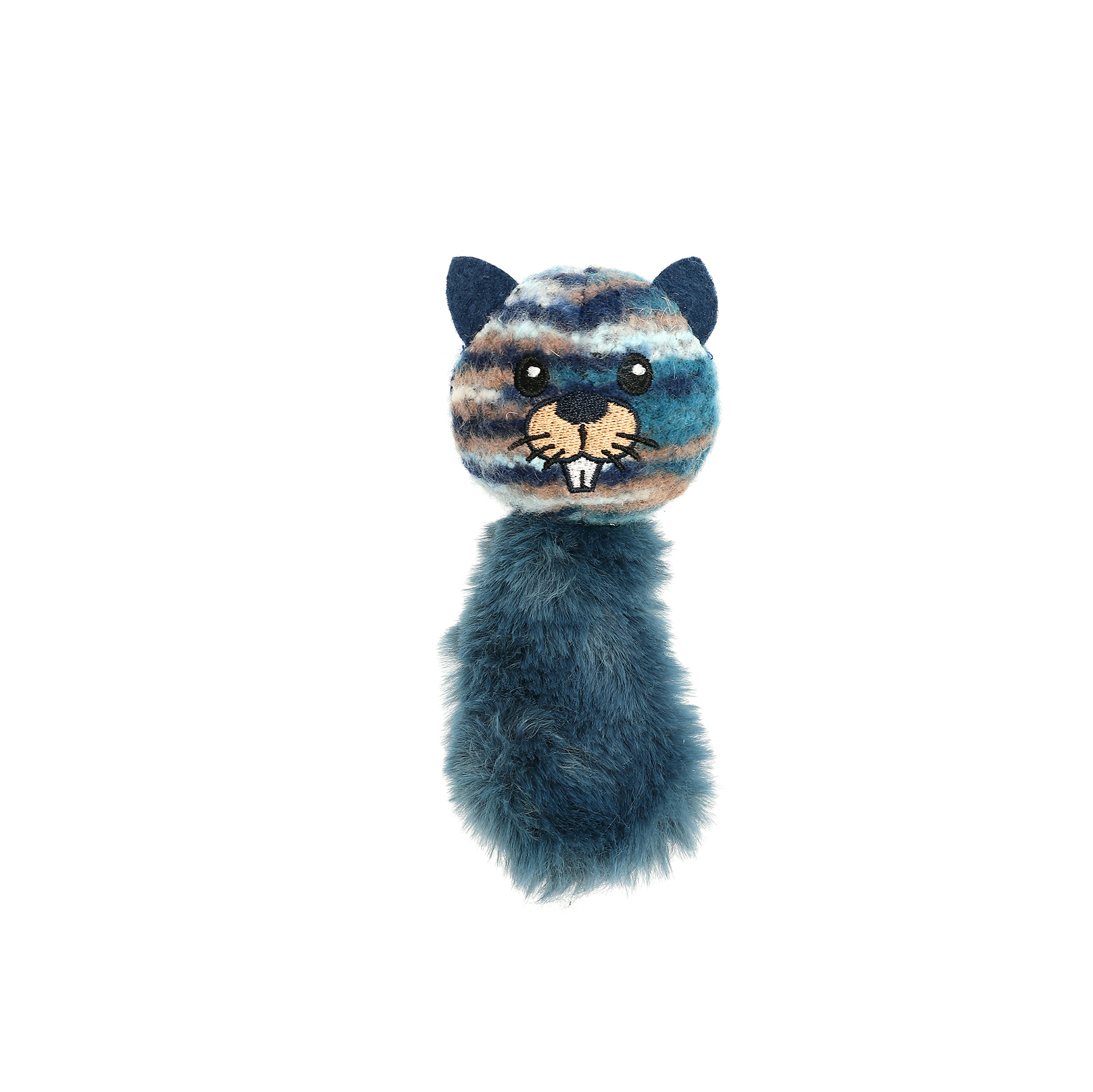 Kattleksak Fuzzy Bäver Blå