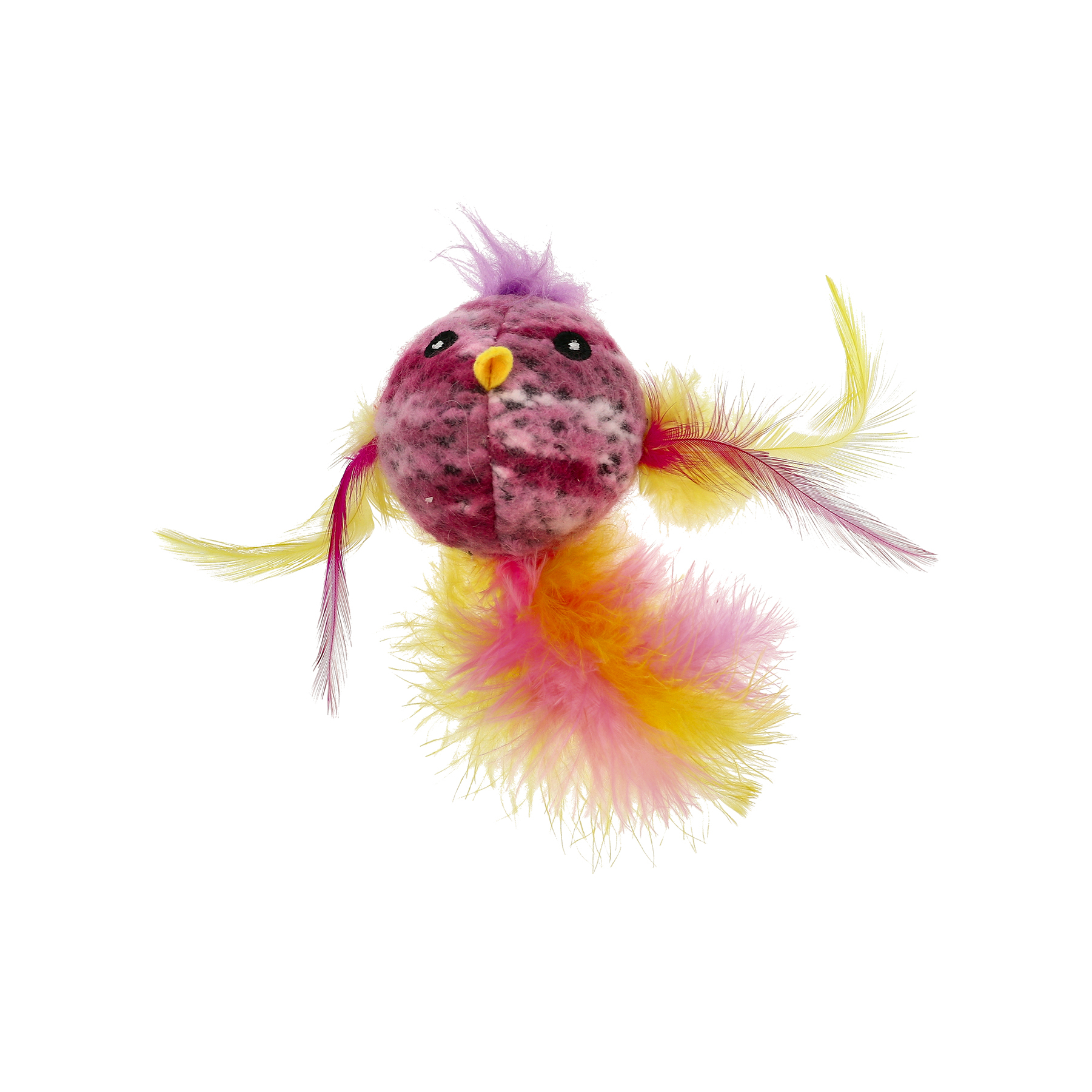 Kattleksak Fuzzy Fågel Lila
