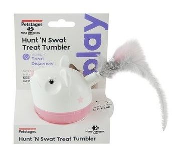 Kattleksak Aktivering Hunt N Swat Vit