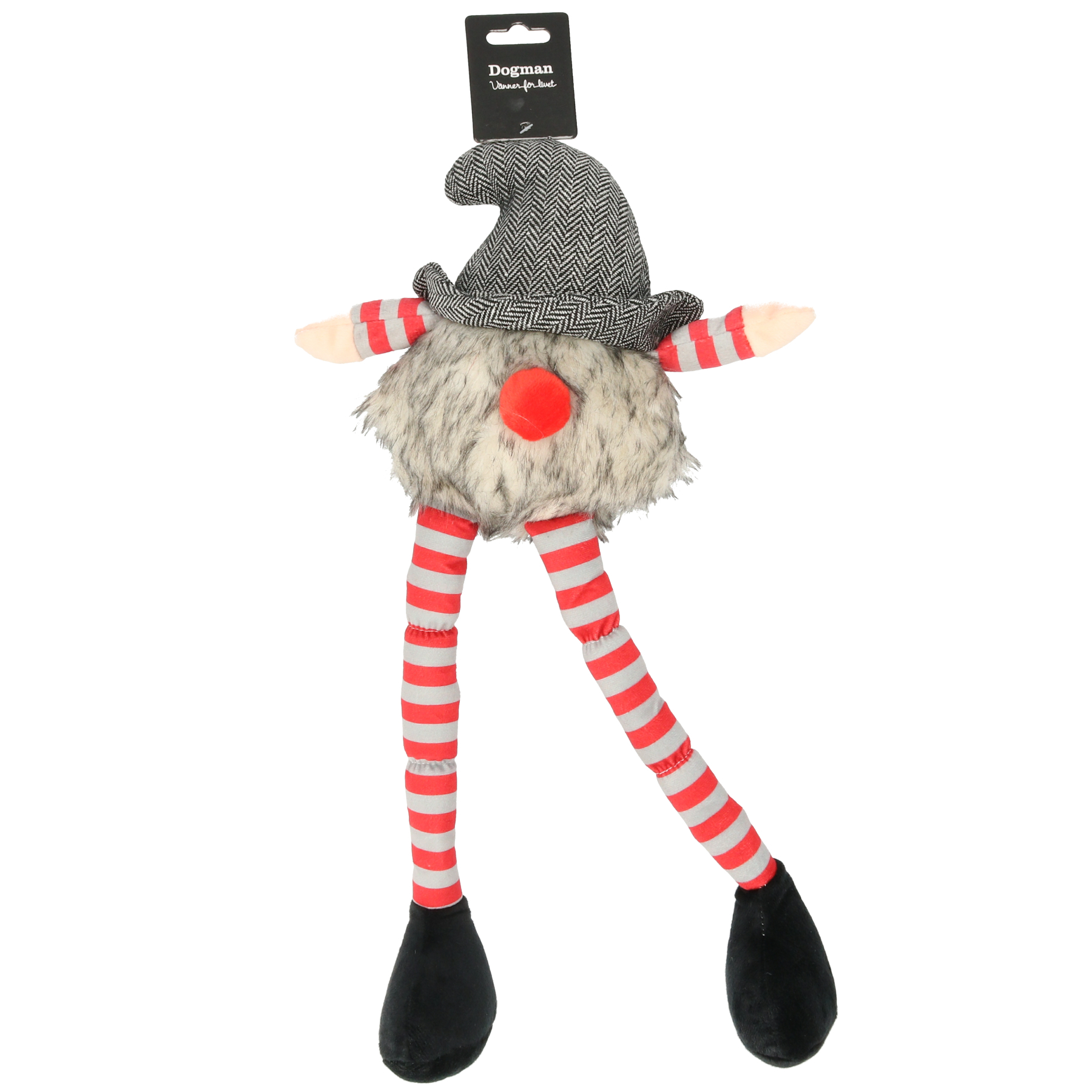 Julleksak Tomte Långbening Grå
