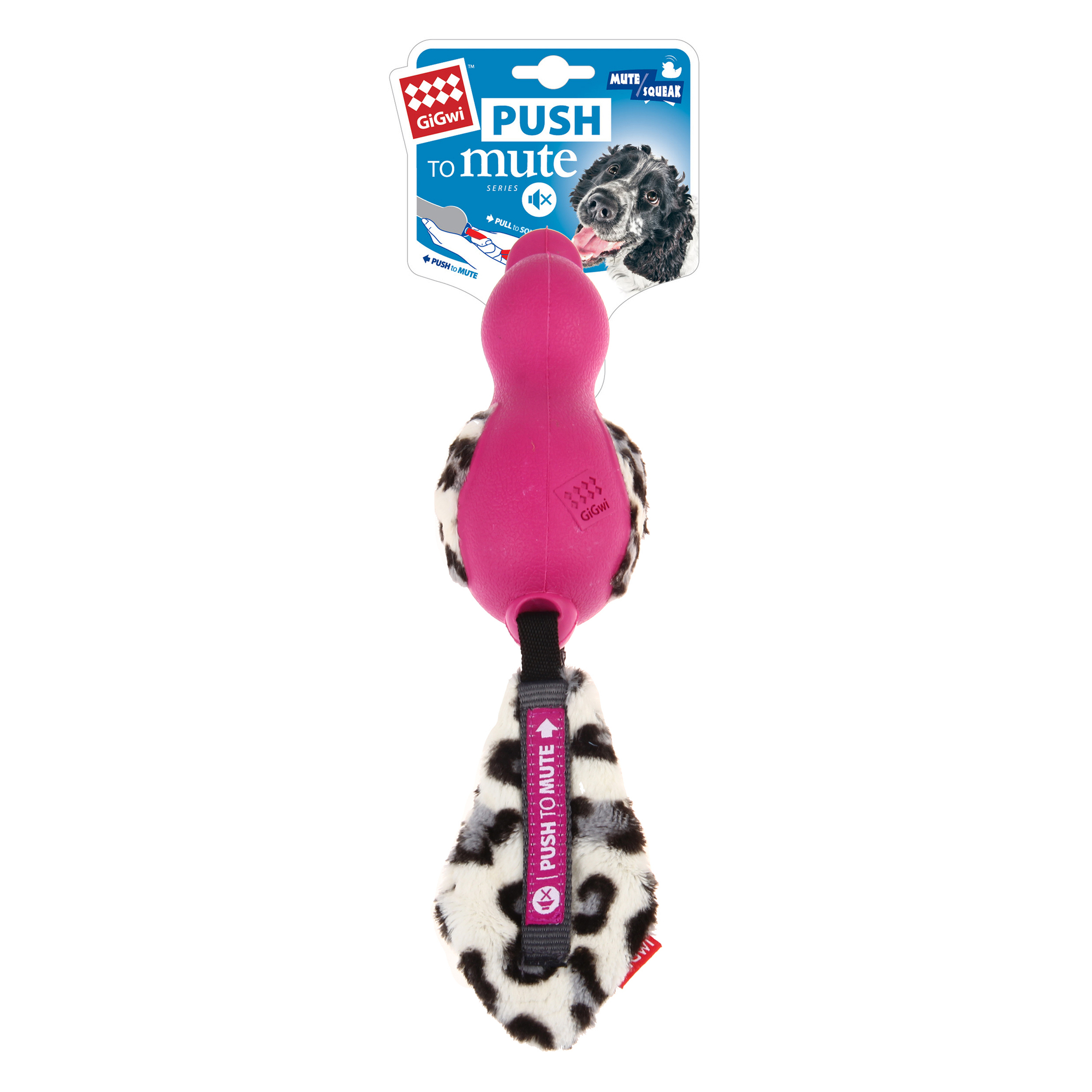 Leksak PushToMute Anka Rosa