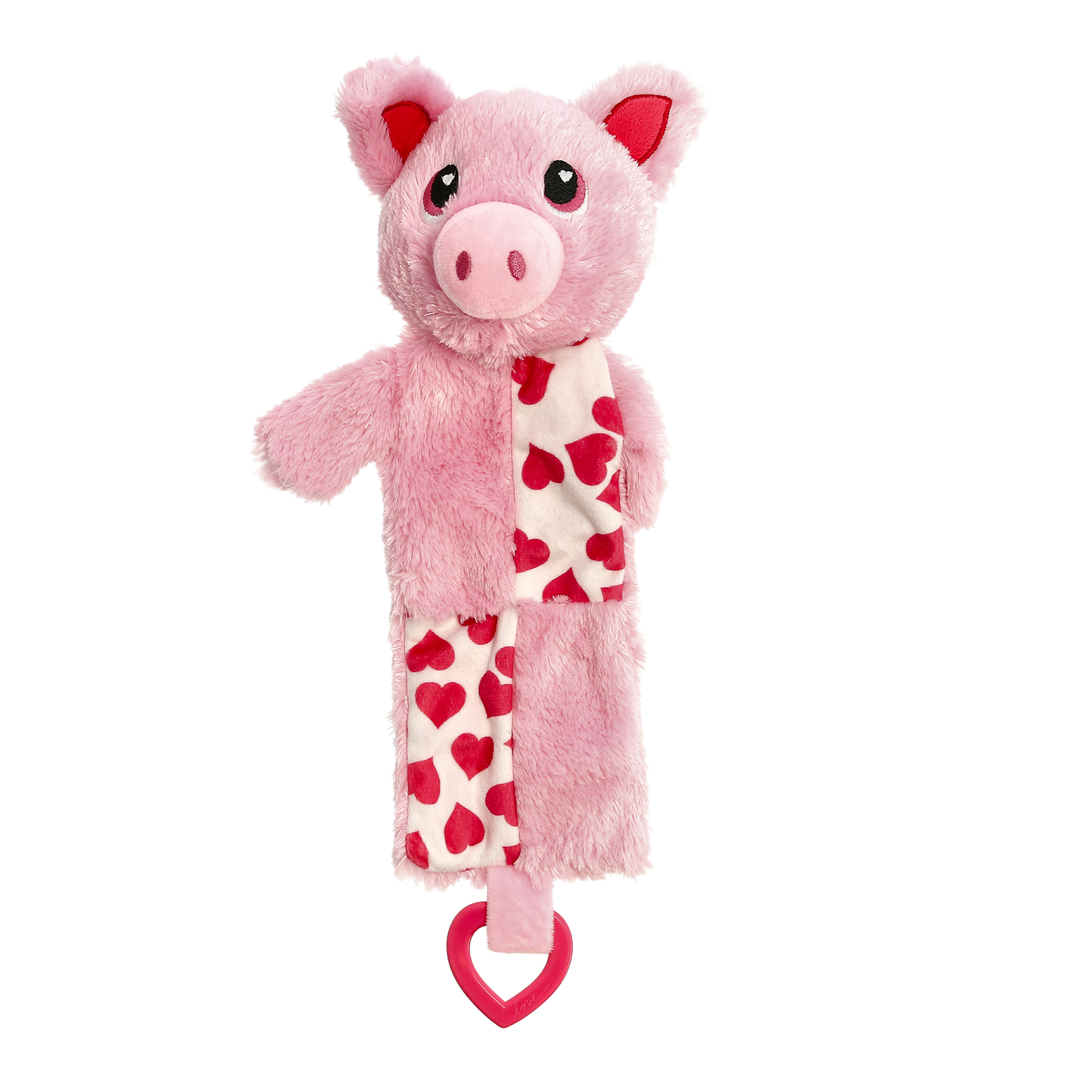 Leksak Valle Gris med Hjärtan Rosa