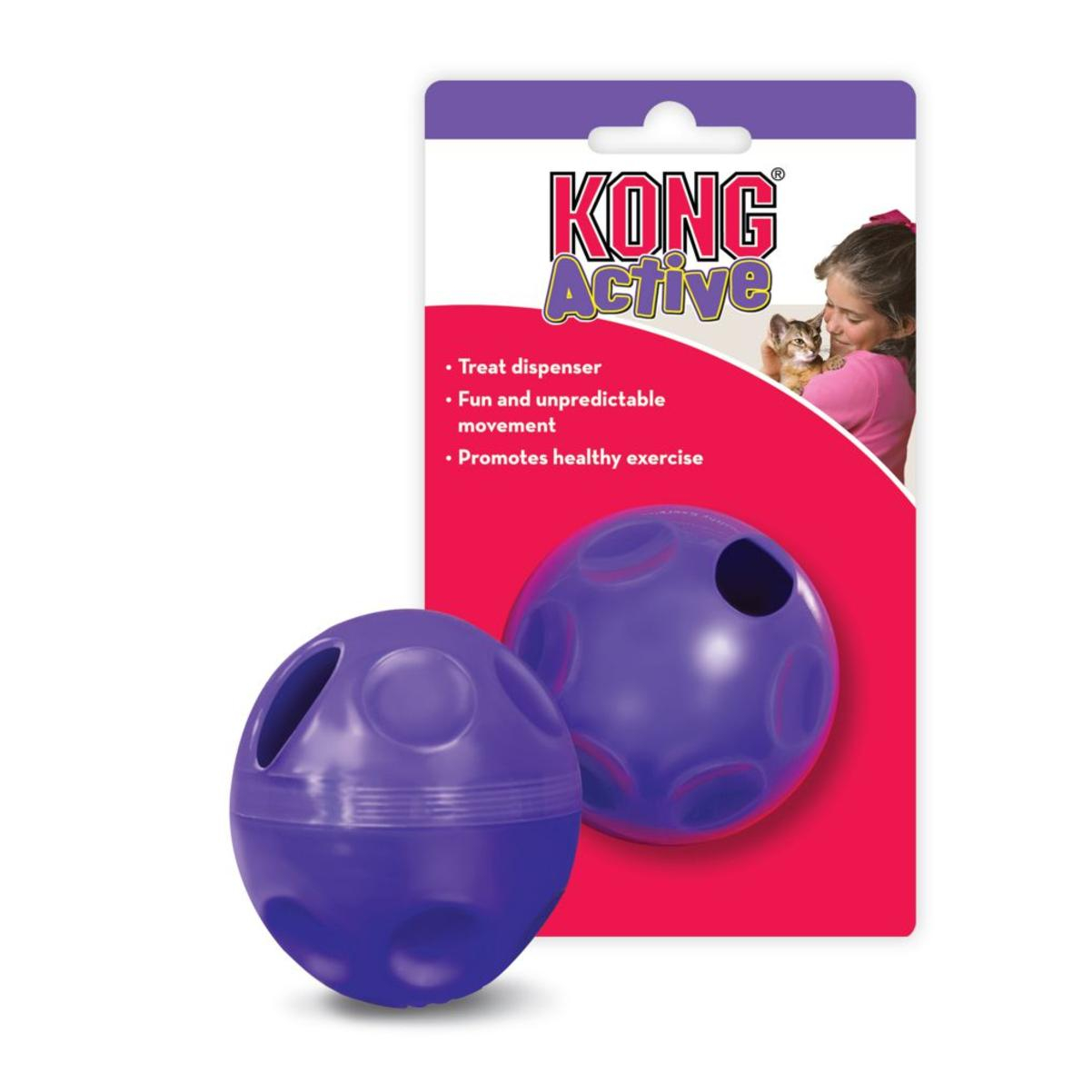 Kattleksak Aktivering Treat Ball Blå