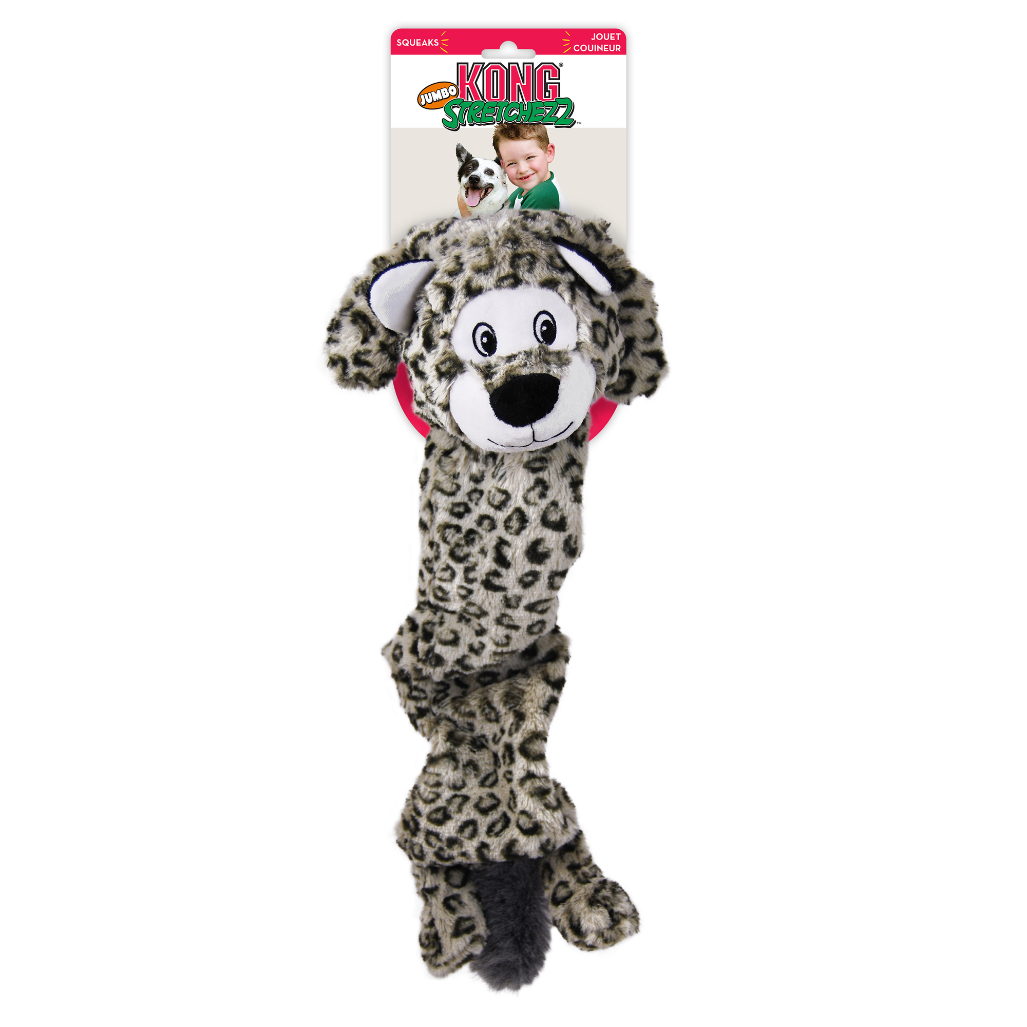 Leksak Stretchezz SnowLeopard Grå XL
