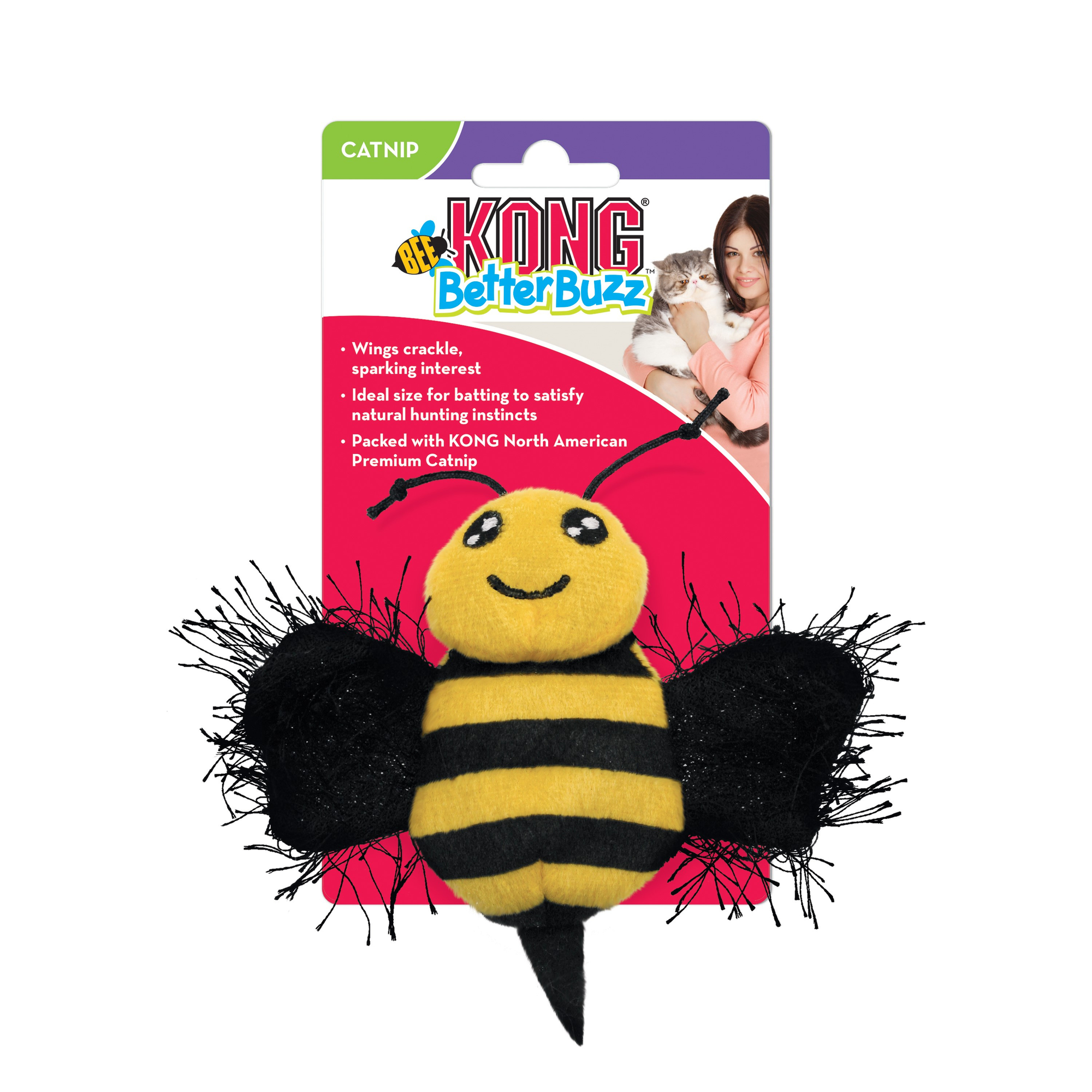 Kattleksak Better Buzz Bee Gul