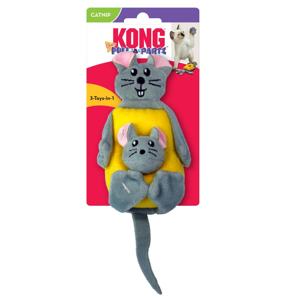 Kattleksak Pull-A-Partz Cheezy Flerfärgad