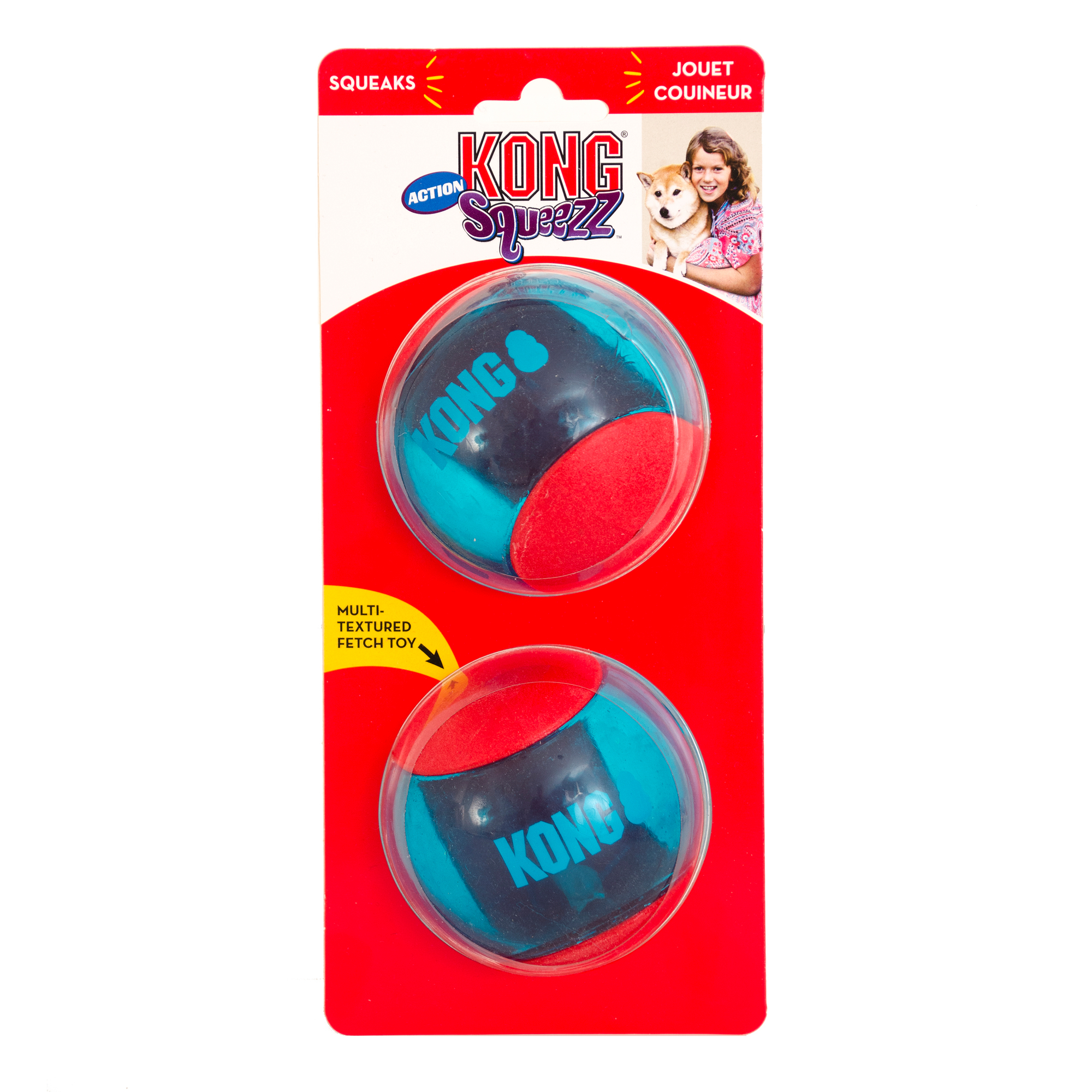 Leksak Squeezz Action Ball 2p Flerfärgad L