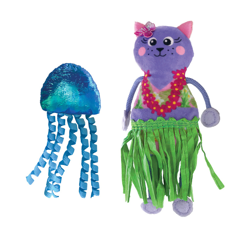 Kattleksak Tropics Hula 2p Flerfärgad