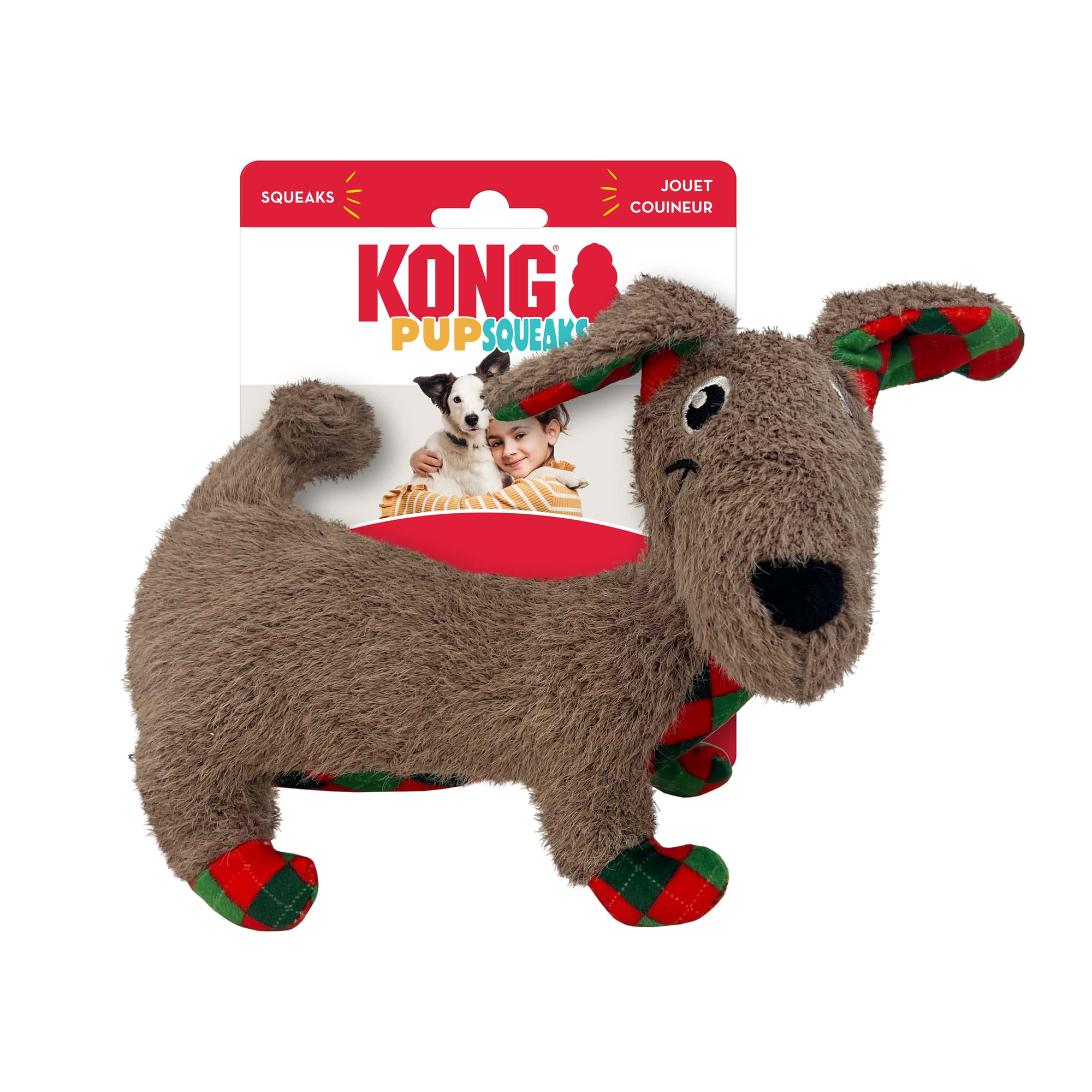 Leksak Holiday PupSqueaks Brun M