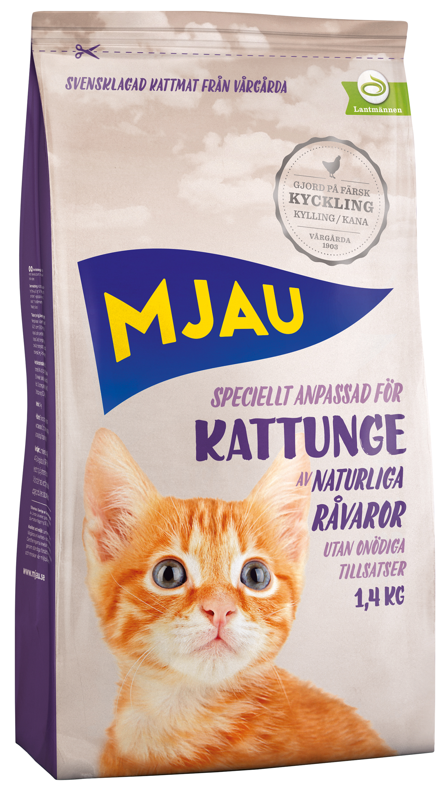 Torrfoder för kattunge 1,4kg
